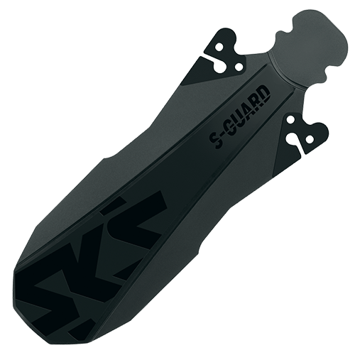 Lightweight black SKS mudguard rear splash guard for bicycles.