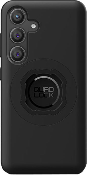 QUAD LOCK Mag Case for Samsung Galaxy S24 with secure locking mechanism and impact-resistant design.