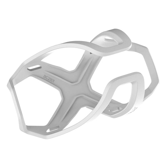 SYNCROS Bottle Cage Tailor Cage 3.0 with left or right hand mounting, lightweight 52g, white.