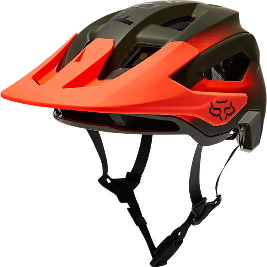 Olive and hot sale orange bike helmet