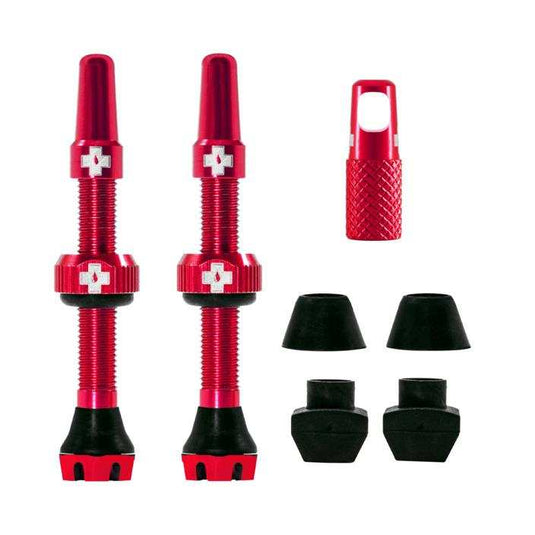 1 Paire De Valves Tubeless 44 Mm - Pour Vélo Ou Moto - Corps Aluminium 7075 - Noir