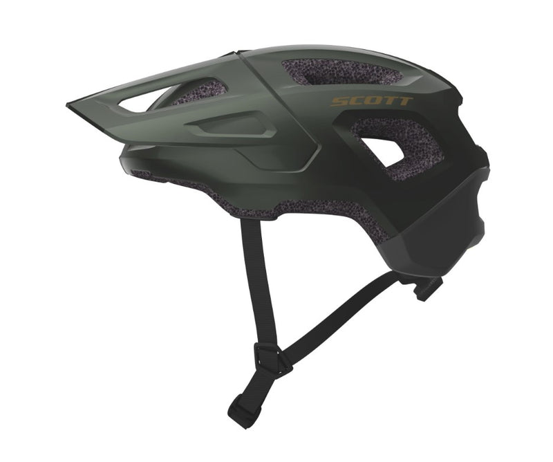 Load image into Gallery viewer, SCOTT Argo Plus CE helmet in dark moss green with MIPS, extended coverage, and ventilation.
