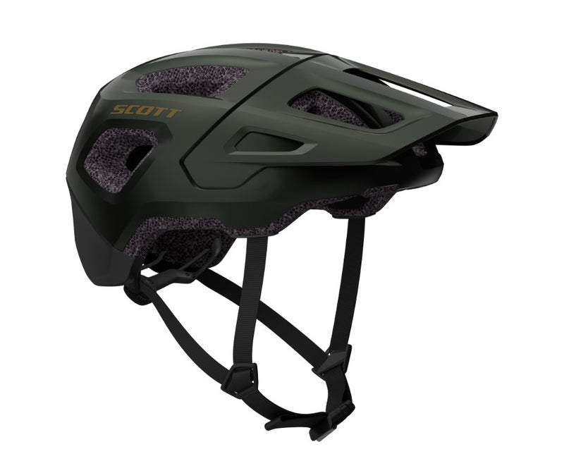 Load image into Gallery viewer, SCOTT Argo Plus CE Dark Moss Green Helmet with MIPS, extended coverage, and optimized ventilation.
