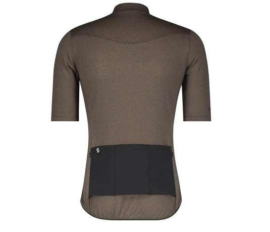 T-shirt SCOTT Gravel Merino à manches courtes pour homme Shadow Brown