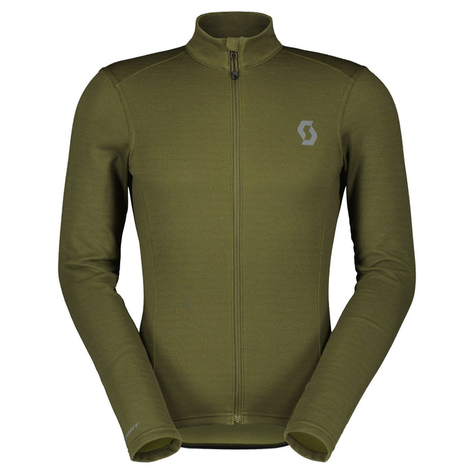 SCOTT Shirt Gravel Warm Merino Long-Sleeve Men Fir Green