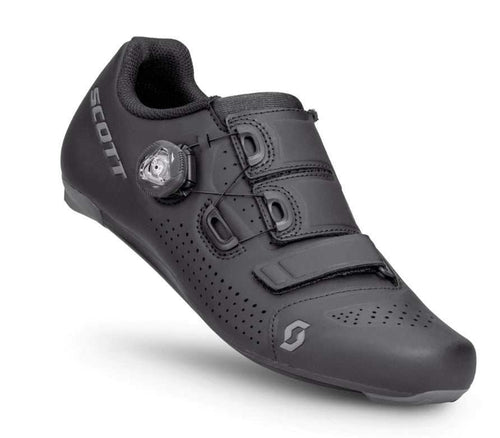 SCOTT Shoe Road Team Boa Men Black/Grey with BOA® Fit System and stiffness index 8.