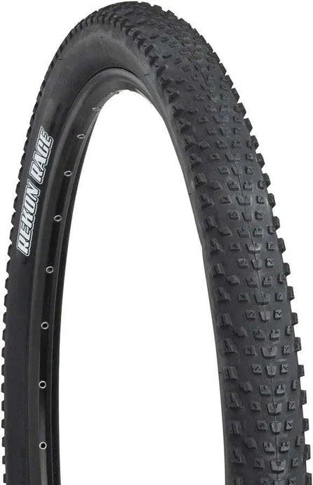 MAXXIS Rekon 27.5x2.25 Dual TR EXO Black tire with semi-slick tread for trail use.