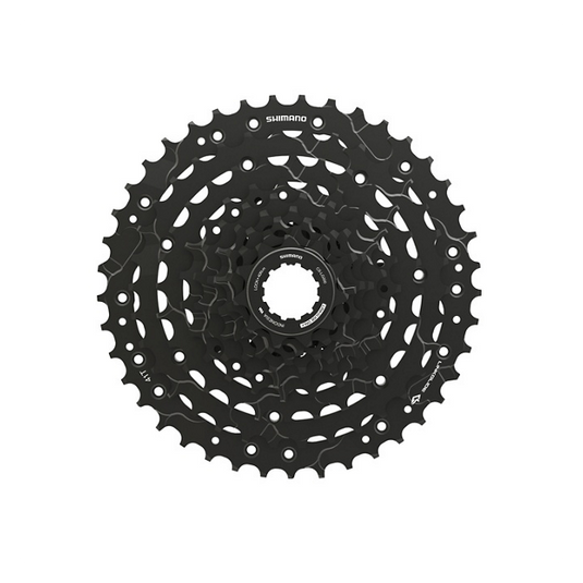 SHIMANO Cassette CUES CS-LG300 9-speed 11-41T for electric bikes, featuring HyperGlide technology.