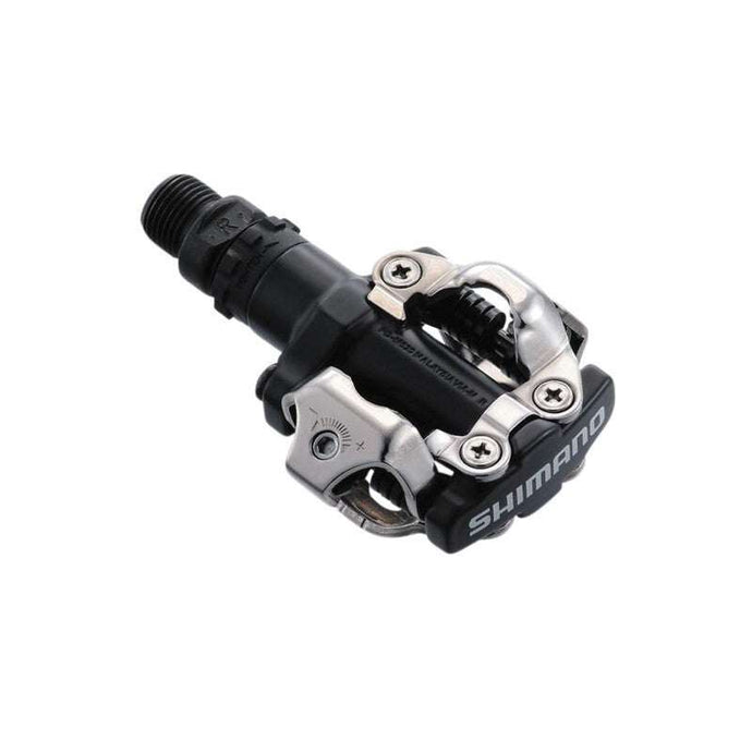 SHIMANO Pedal PD-M520 with Cleat SM-SH51, compact open design, adjustable tension, CrMo axle.