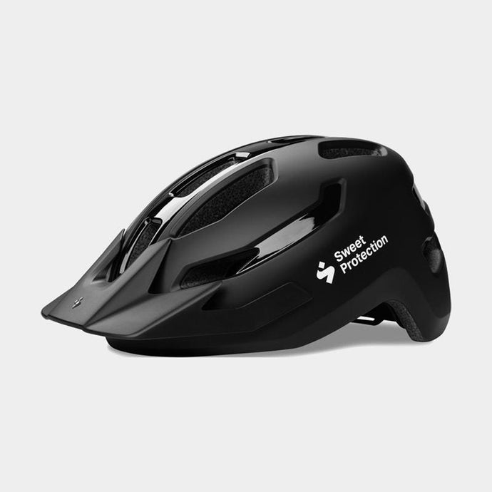 SWEET PROTECTION Helmet Ripper Junior Matte Black, youth-specific bike helmet with extended coverage and optimal ventilation.