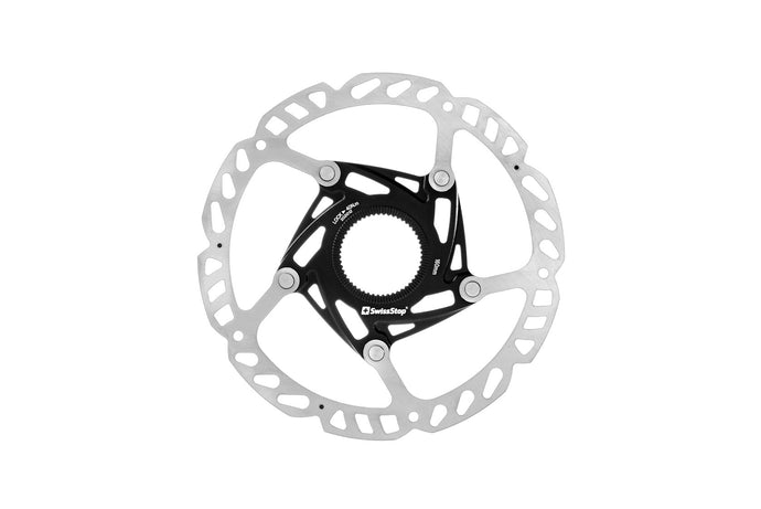 SWISSSTOP Disc Brake Rotor Catalyst Race Center-Lock 160mm, lightweight two-piece design, optimized for race pads.