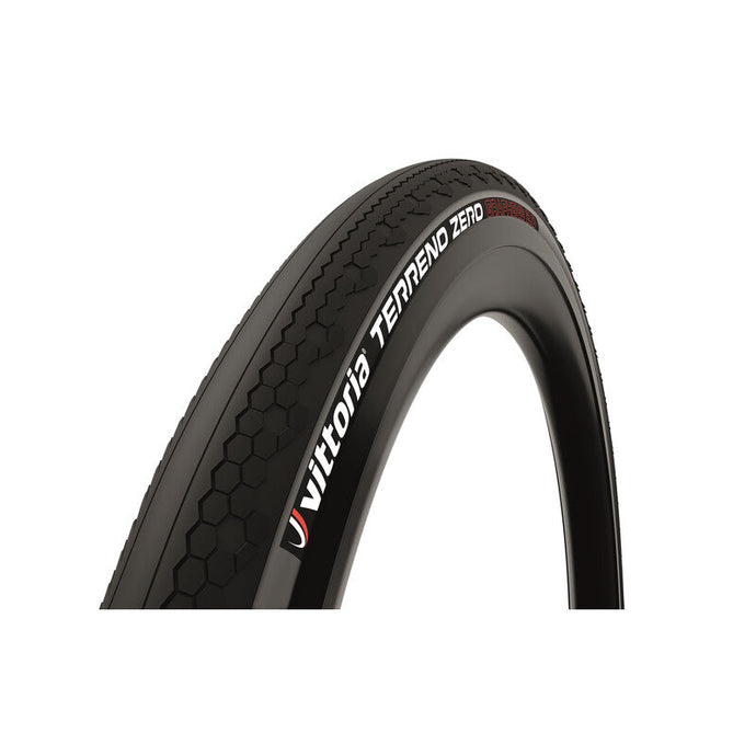 Vittoria Terreno Zero G2.0 700x38c TNT Black tire with Corsa-inspired design for paved and gravel surfaces.