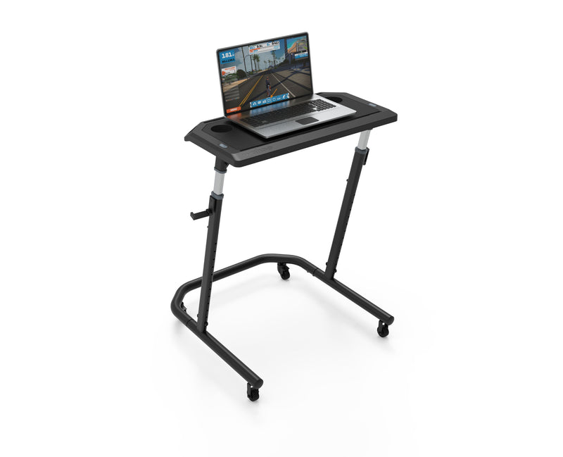 Load image into Gallery viewer, Adjustable WAHOO Kickr Desk v2 for cycling and office use.
